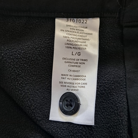 Sunice Stormpack Ladies Windproof Lined Pants Black Womens Large - Picture 8 of 14